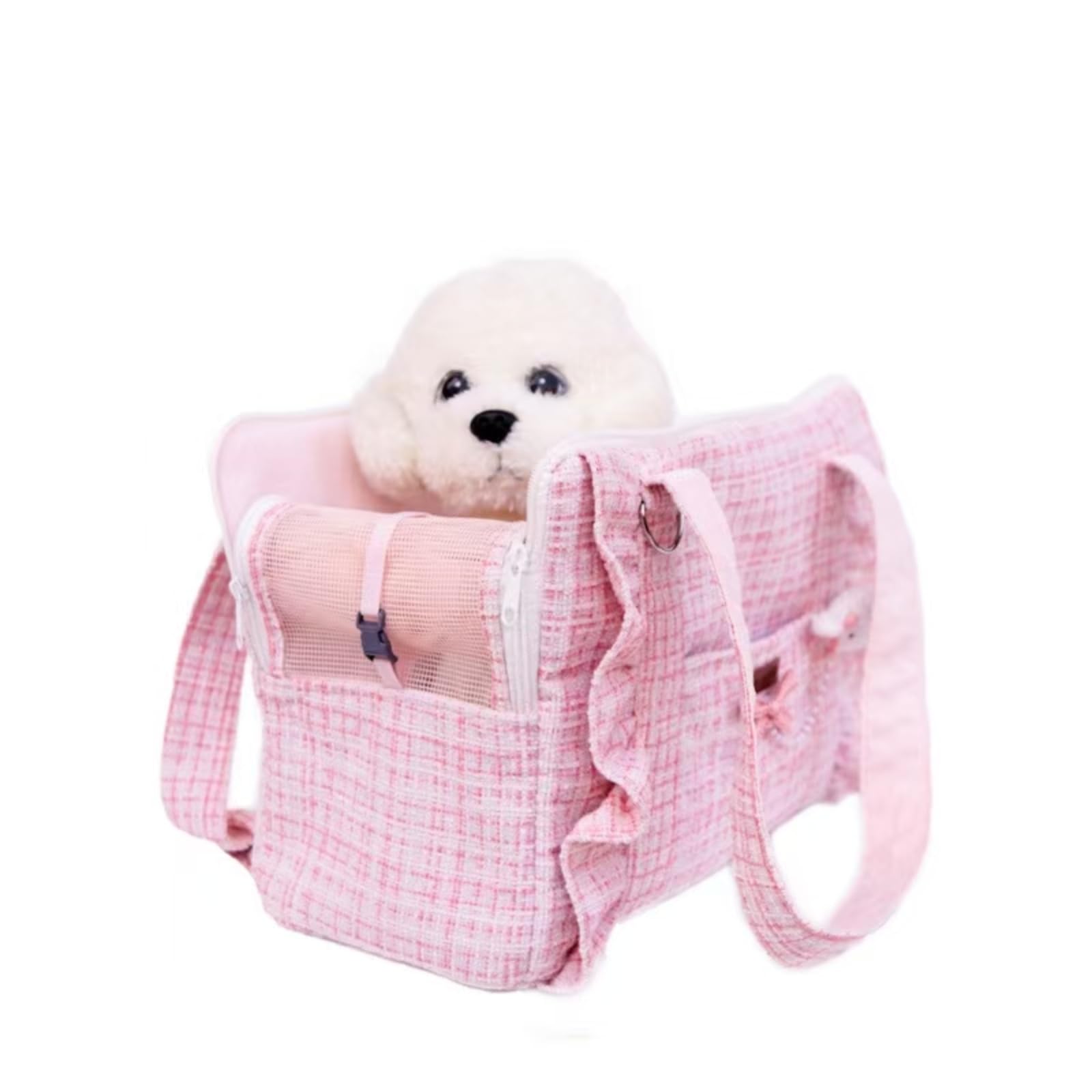 Hundetasche Welpen-Reisetasche Für Haustiere Im Freien Aktivitäten Freien, Weiche, Verstellbare Schultergurte, Handtasche, Katzen-Tragetasche-rosa