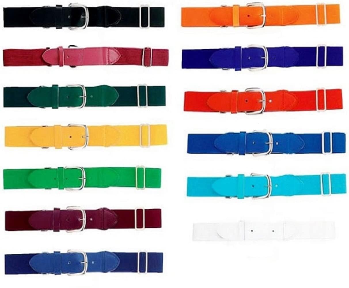 Martin Sports Dozen (12) Adult Baseball/Softball Adjustable Belts, 1.5