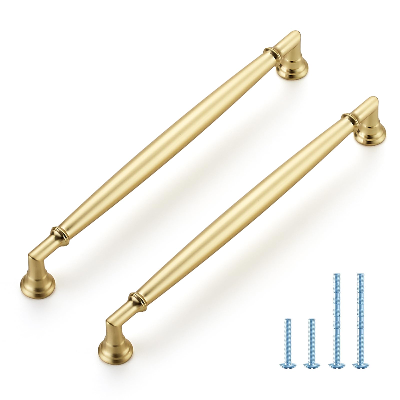 HOME EDIT 10 Pack 5 Inch Champagne Bronze Cabinet Handles Solid Zinc Alloy Pulls for Kitchen, Dresser, Closet & Bathroom Cabinets Hardware — view 20