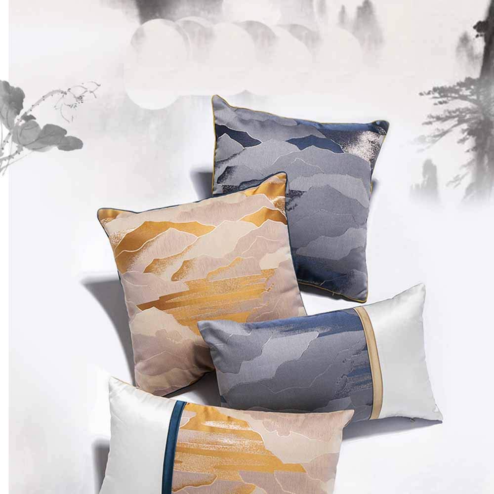 Funda De Cojín De Decoración del Hogar Funda De Almohada De Jacquard De Precisión China Adecuado para Sala De Estar, Sofá, Dormitorio, Automóvil, Decoración del Hogar 4 Piezas