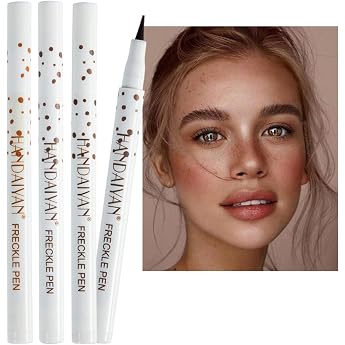 Freckle Pen Waterproof Freckle Pen Natural Lifelike Fake Durable Waterproof Lightweight Makeup Tool 01#Light Brown
