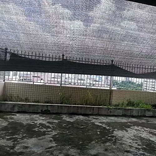 Toldo vela negro anticalor con lona de malla reforzada de 5x7m 6