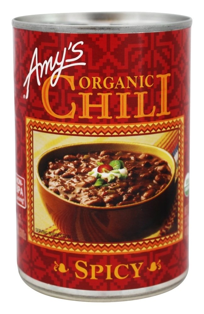 Amy's Kitchen Organic Soups, Spicy Chili, 14.7 Ounce, 12 Count