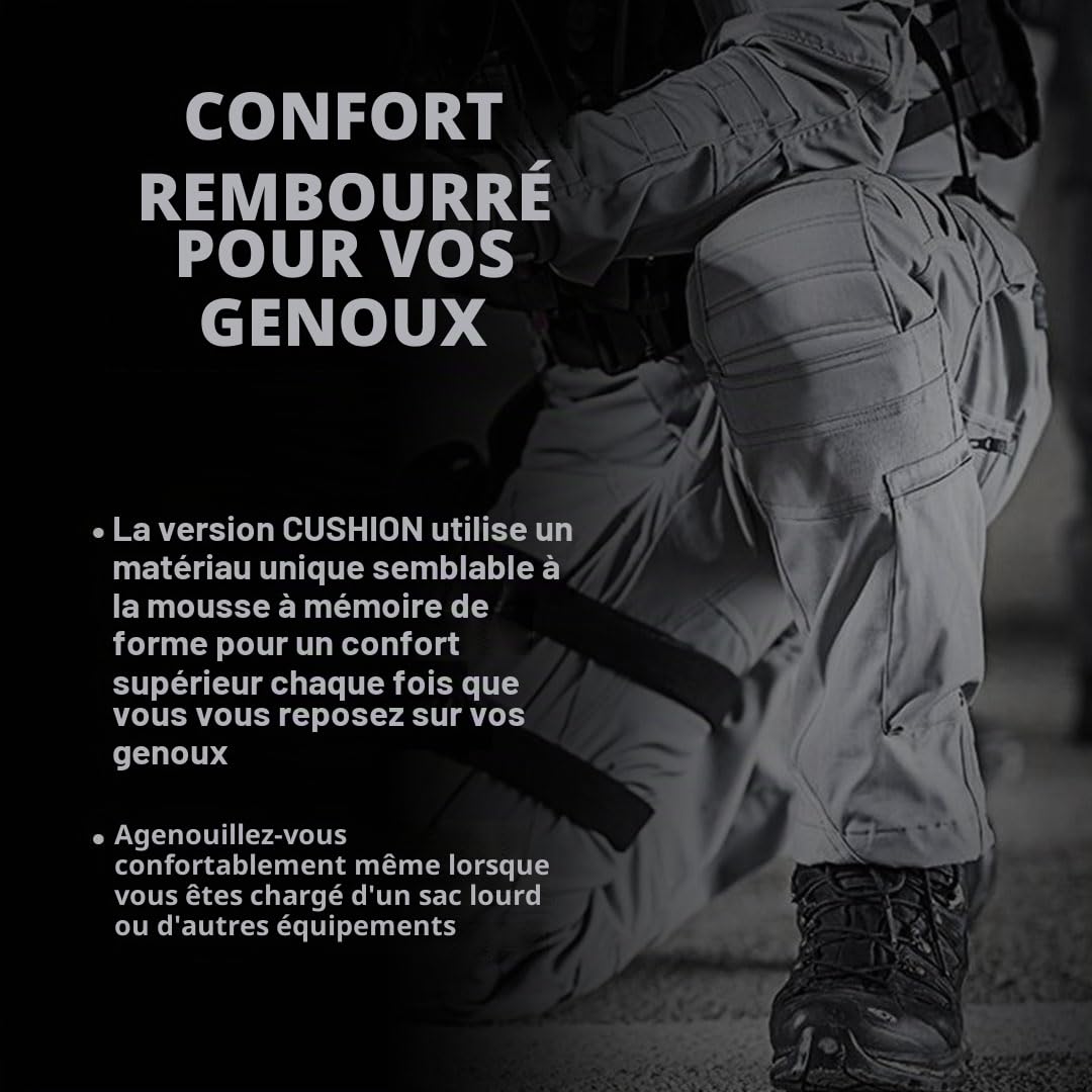 UF Pro Genouillères tactiques 3D Cushion, noir, gris
