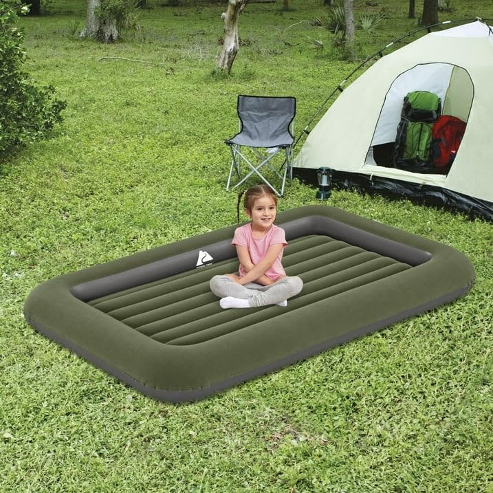 Air Mattress for Kids, Portable Air Bed Blow Up Mattress Without Pump Ideal for Living Room, Room and Outdoor Camping