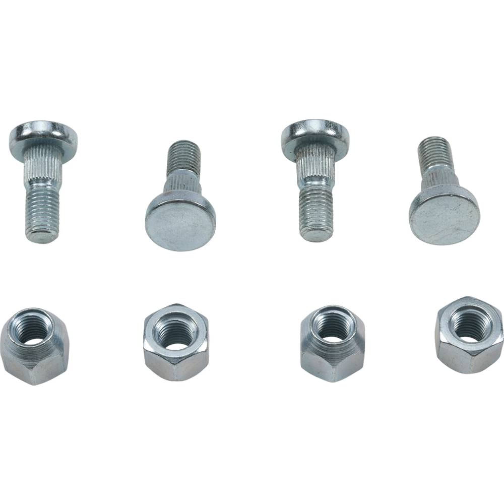 All Balls Racing 85-1114 Wheel Stud and Nut Kit Compatible with/Replacement For Arctic Cat 250 2x4 2003-2005, 250 4x4 2003-2005, 300 2x4 2003-2004, 300 4x4 2003-2005, 366 FIS w/AT 2008-2011