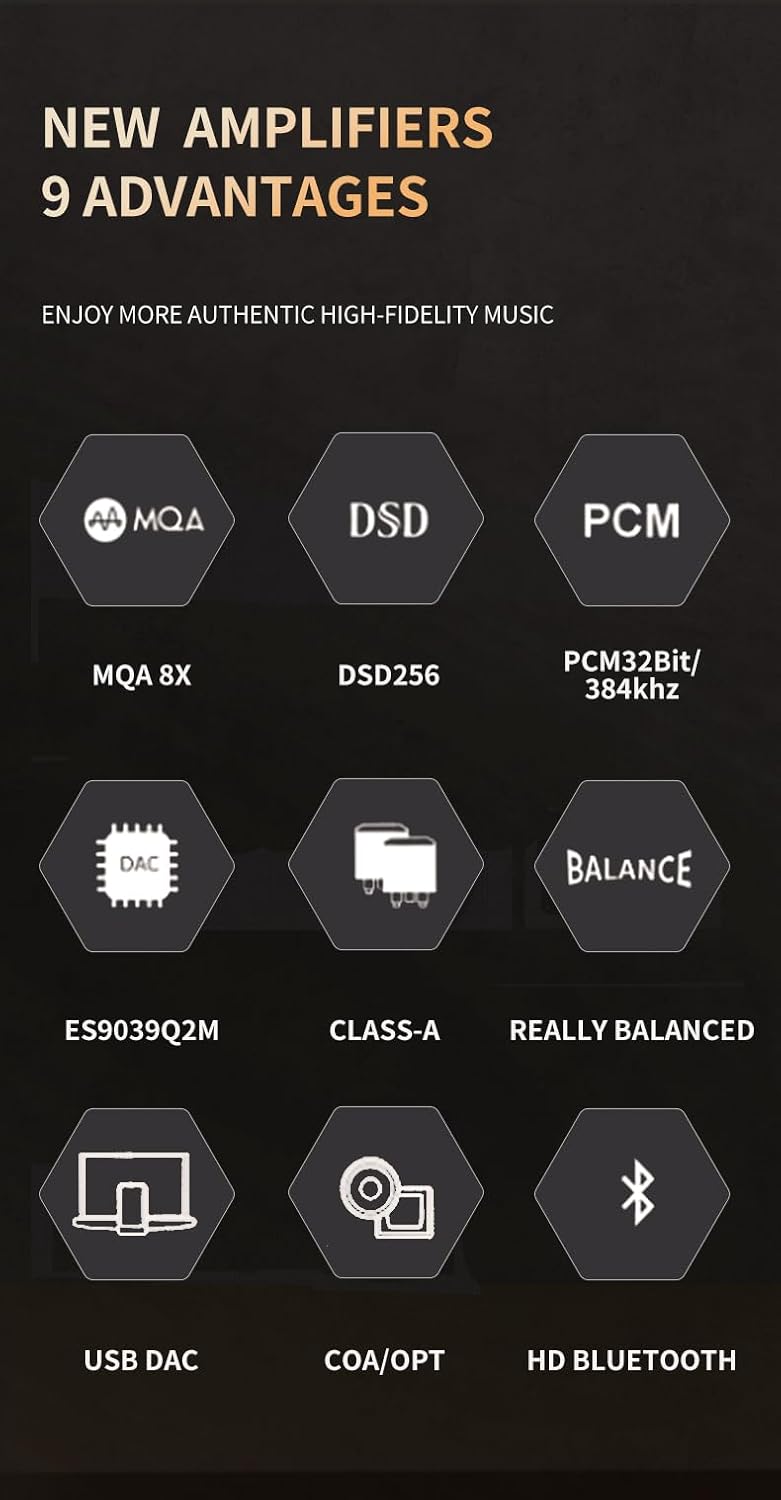 XDUOO XA-02 MQA Balanced DAC&Headphone Amplifier ES9039Q2M DSD256 PCM32Bit/384kHz XA02 USB Decoder X12005
