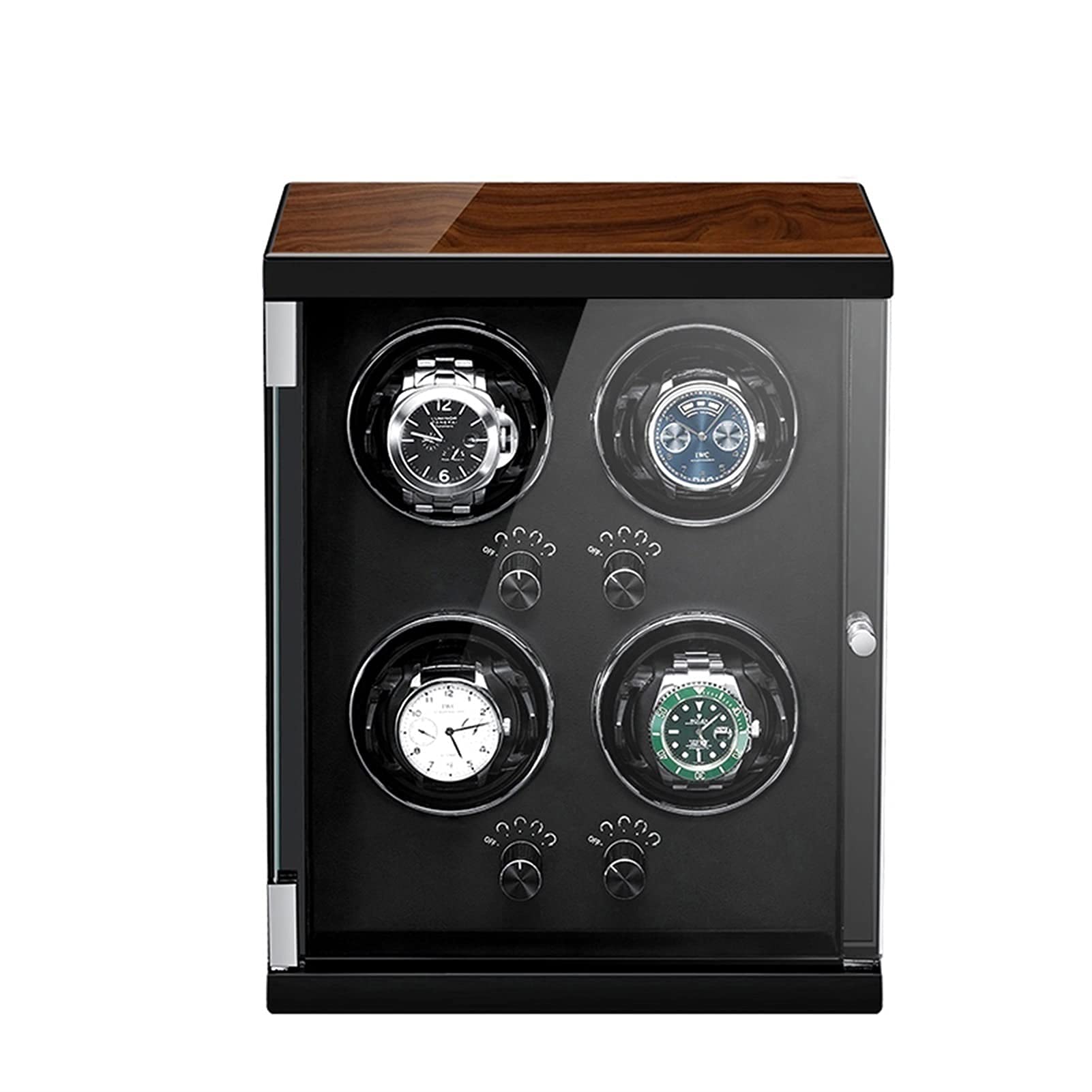 QUSYZD Watch Winder, 8 Winding Spaces Watch Winders for Automatic Watches, Piano Paint and Super Quiet Motor,Built-in Illumination,