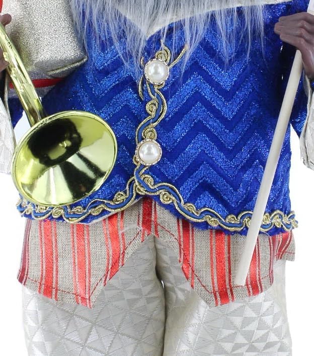 Miniatura 8 de Rojo, Blanco y Azul Americana Celebración Étnico Afroamericano Santa 16 "Pulgadas Santa Claus Figura De Pie Figura Decoración 163060A