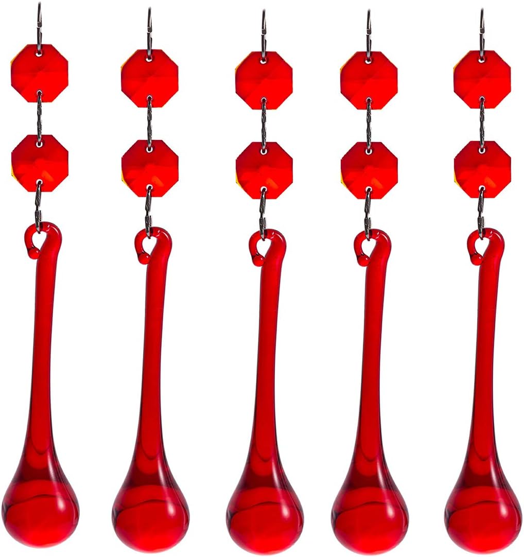 longsheng Chandelier Raindrop Crystal Prisms Pendant Drop Bead Strands