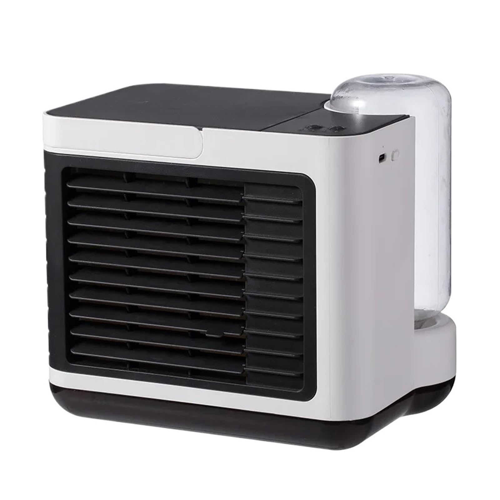 Portable Air Conditioning Fan Mini Conditioner Anion Purifier Humidifier Home Office Desktop USB Cooling Cooler Airflow Comfort Refreshing Breeze(C)