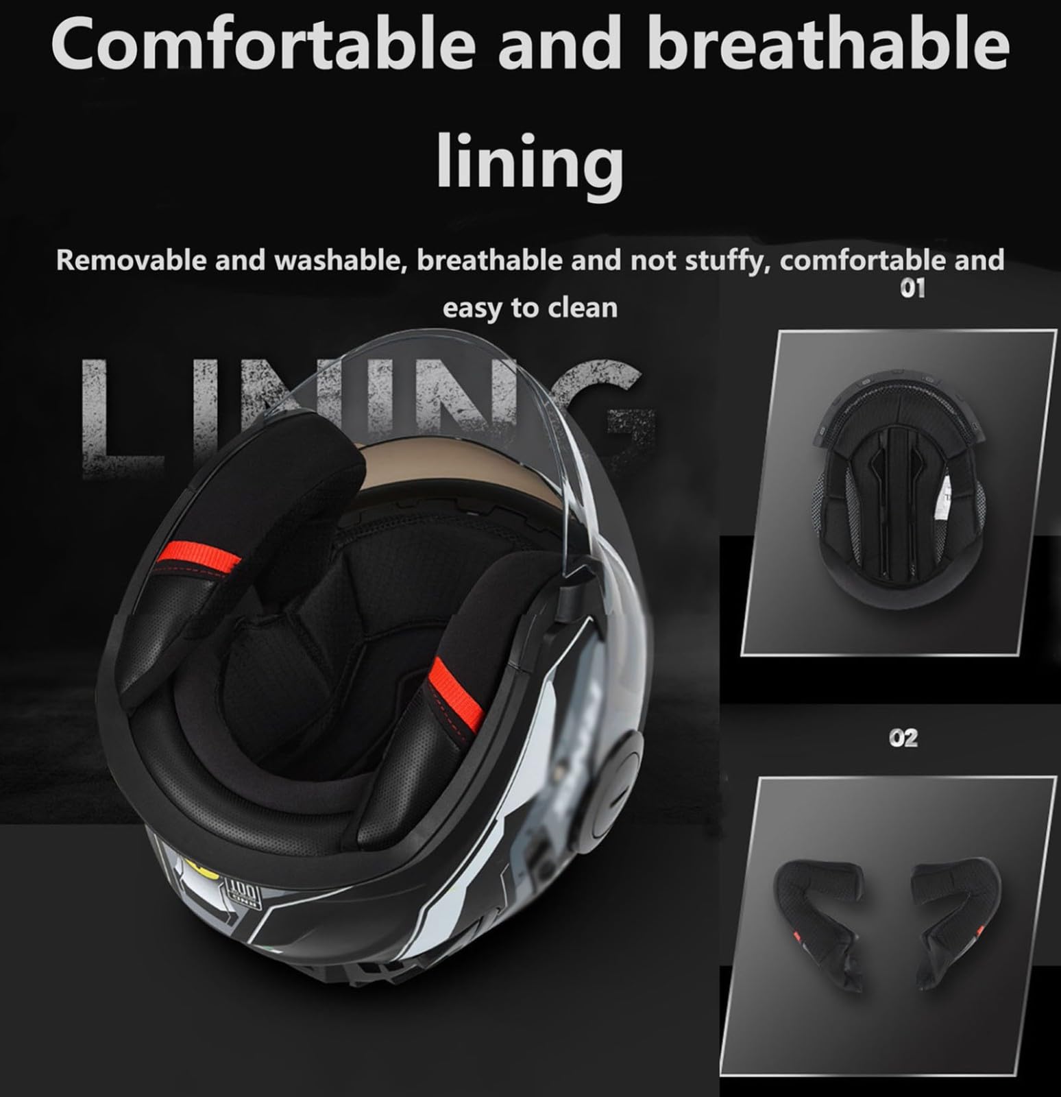 Casco Demi Jet, Casco Moto Casco Scooter All Seasons Con Doppia Visiera Casco Omologato DOT/ECE Casco Aperto Mezzo Casco Da Moto - Traspirante Casco Adulti Uomo E Donna