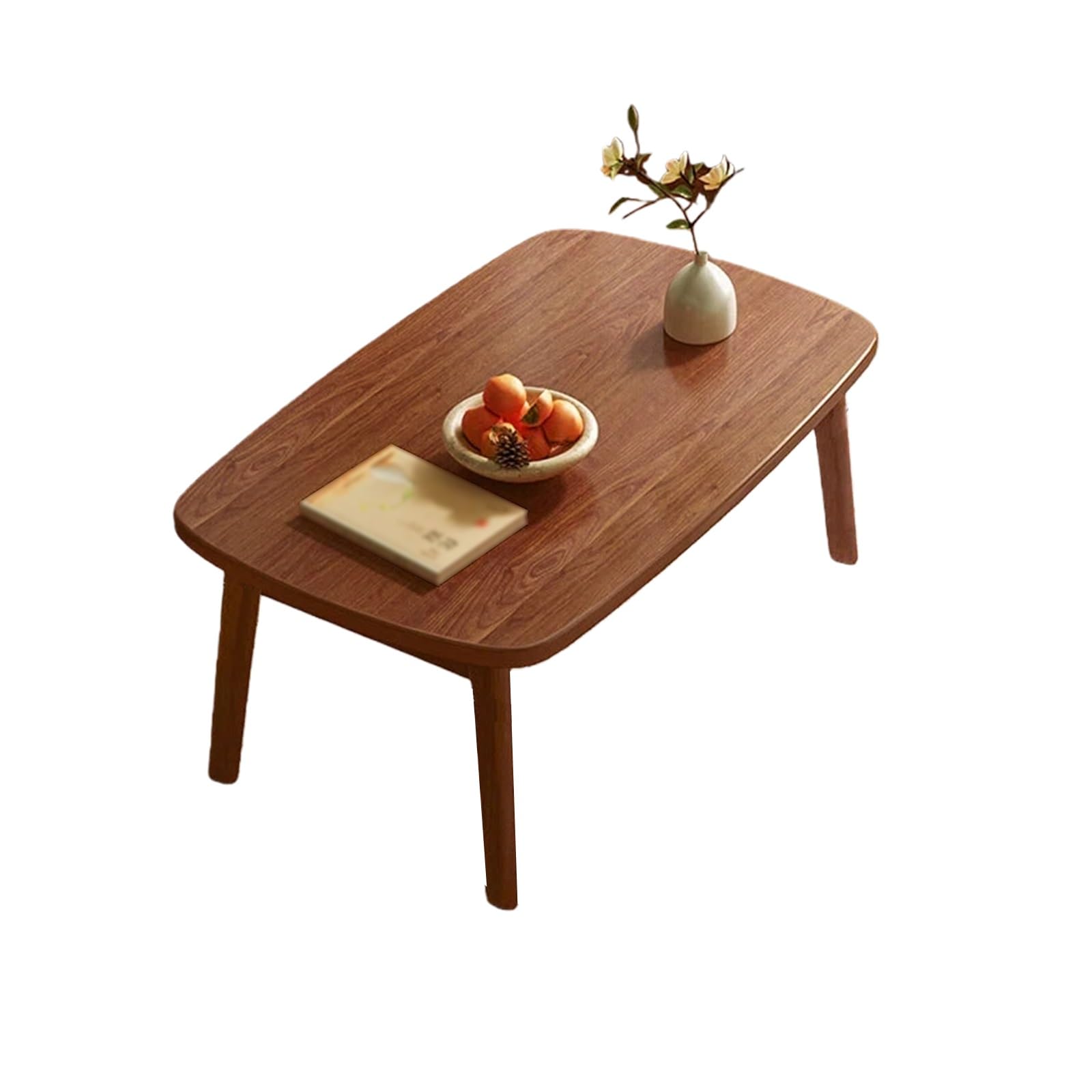 Table basse japonaise pliable en bambou style tatami de 120cm pour appartement