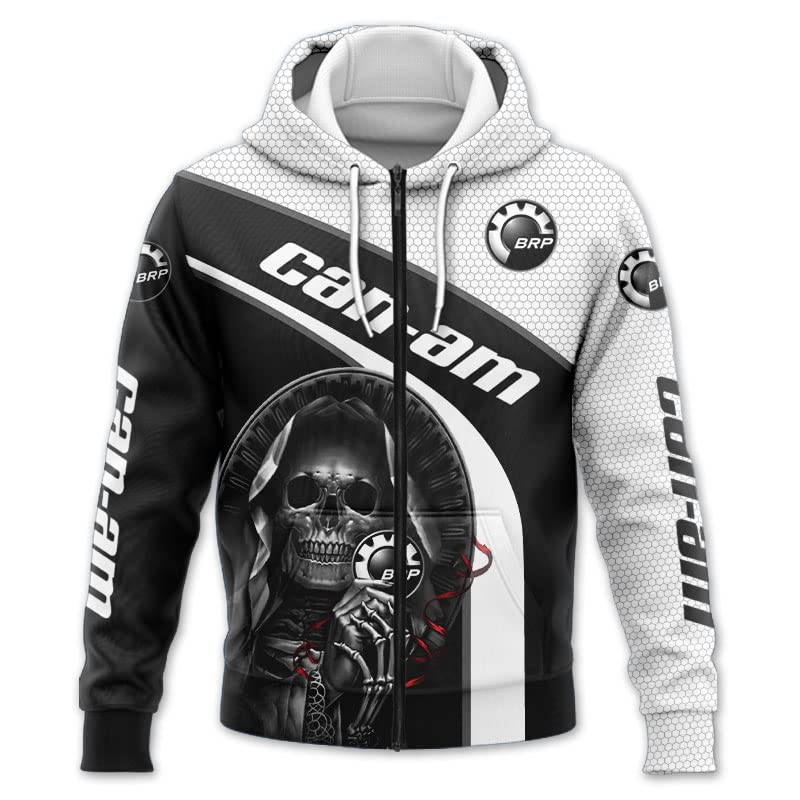 Pull can-am et sweat à capuche 3D mince pour hommes et femmes veste de sport casual taille M