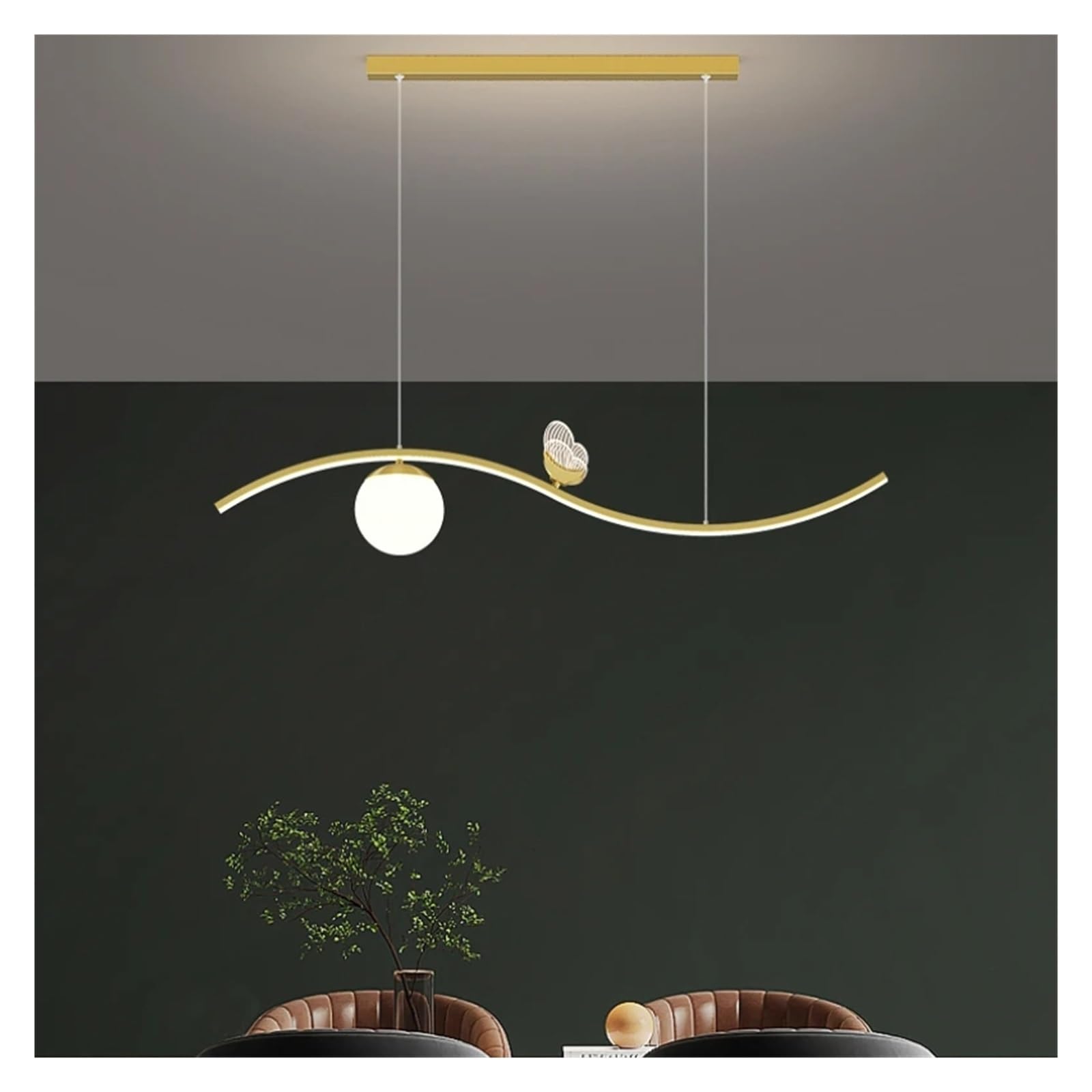 Lustre LED pour salle à manger résolvant le manque de luminosité des tables