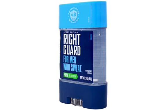 Right Guard Sport Edition Antiperspirant & Deodorant Clear Gel, Fresh Scent, 3 oz (Pack of 6)