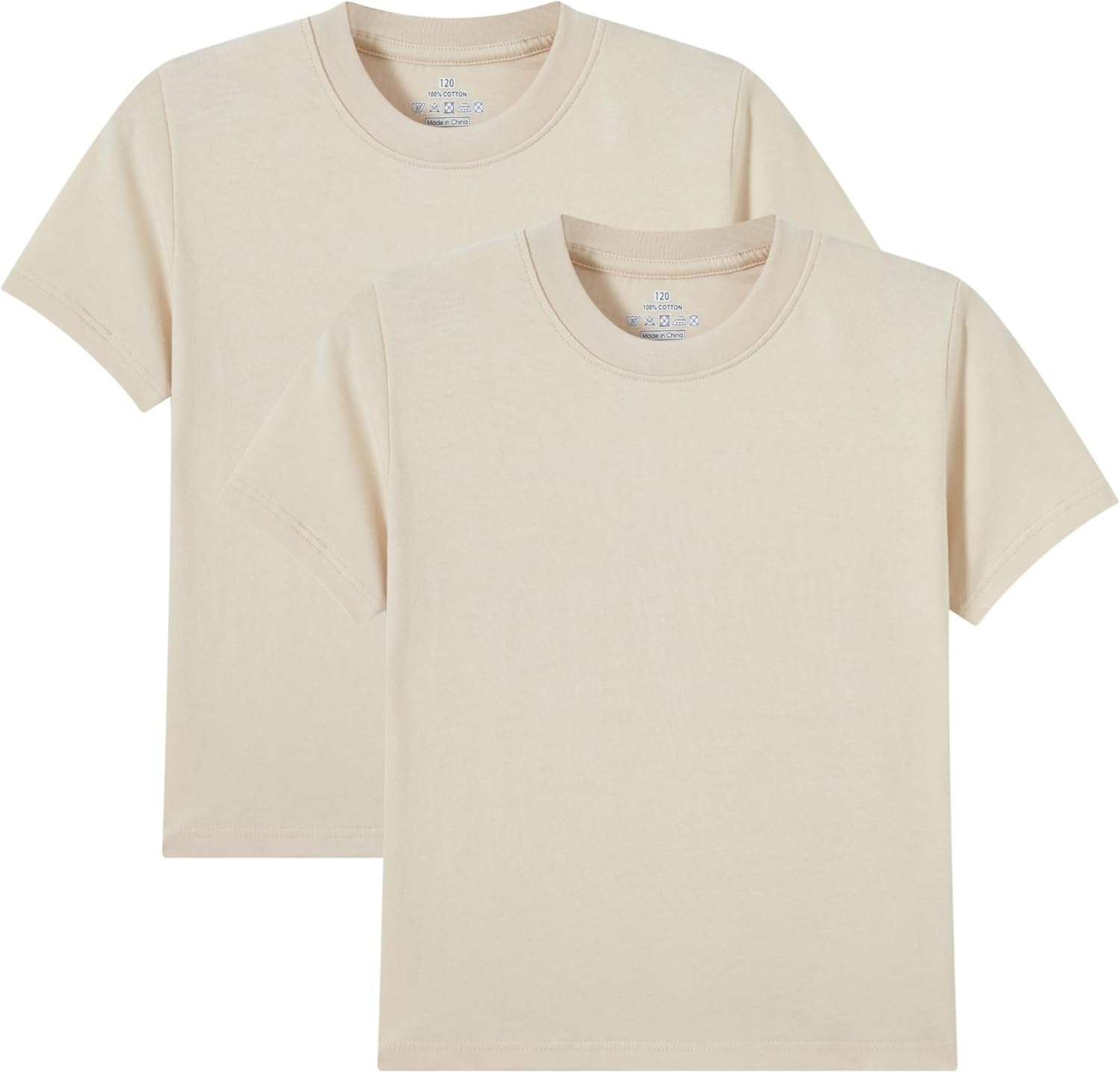 Huata Boys Girls T-Shirt Short Sleeve Crewneck Tee