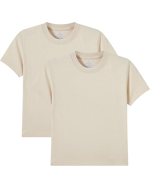 Huata Boys Girls T-Shirt Short Sleeve Crewneck Tee