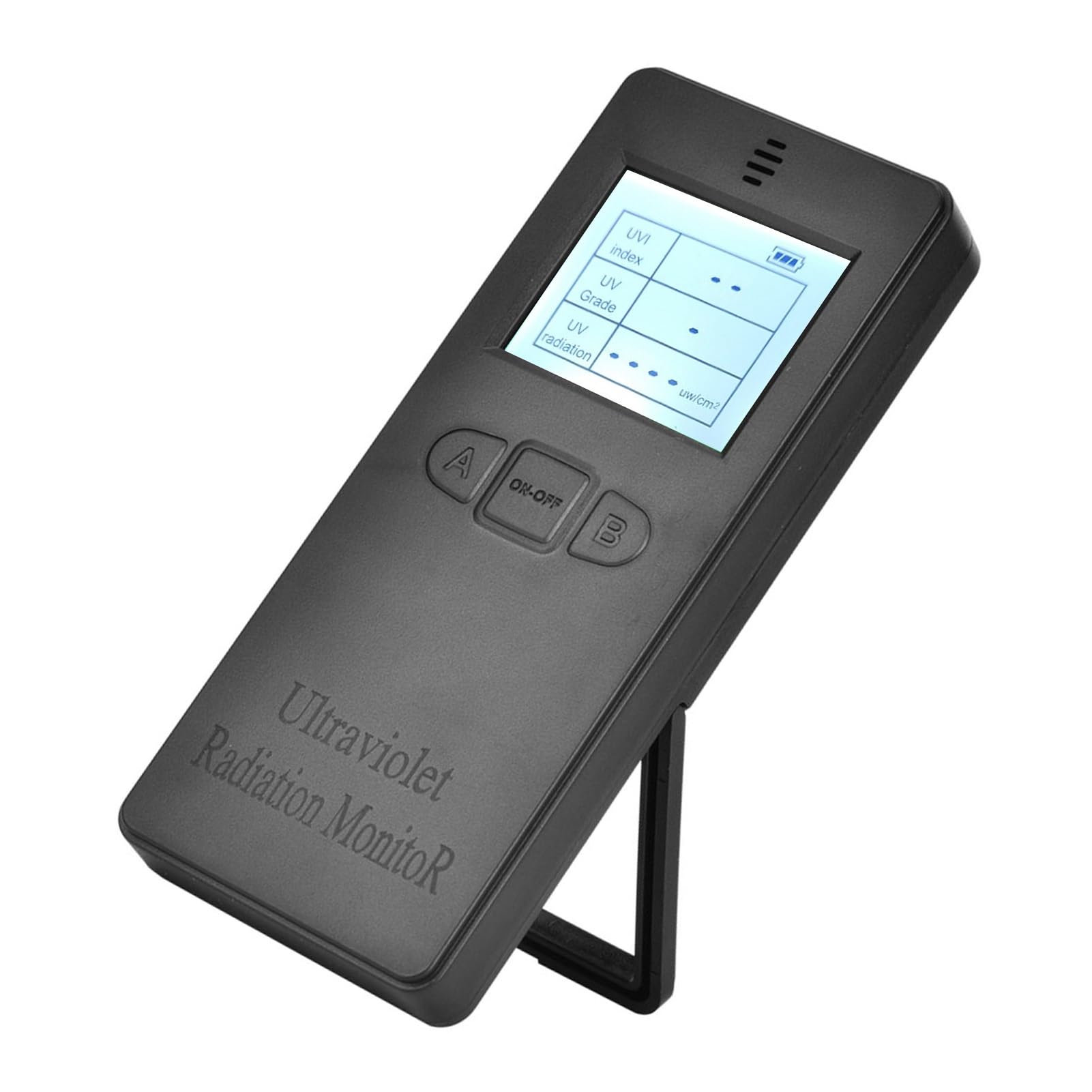 Rilevatore di Radiazioni Ultraviolette Portatile LCD, Tester Misuratore UV Digitale per Casa, Ufficio, Interni Ed Esterni con Display della Temperatura