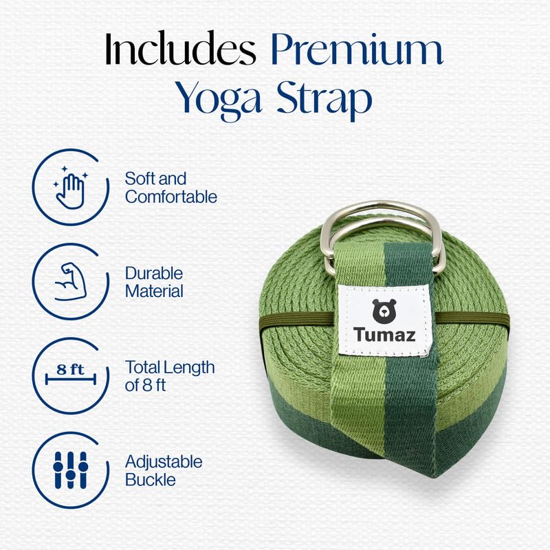 Tumaz Yoga Block & Yoga Strap - Image 5