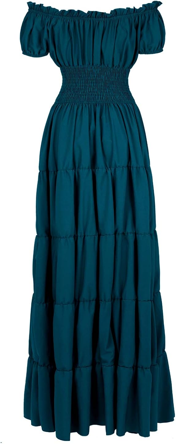 Renaissance Costume Women Medieval Chemise Dress Peasant Tops Irish Under Dress : Clothing, Shoes & Jewelry