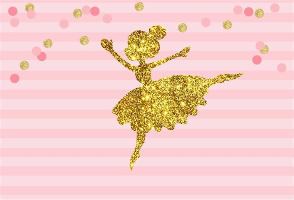 OFILA Ballet Girl Backdrop 5x3ft Girls Birthday Party Decoration Dance Troupe Portraits Girls Birthday Photography Background Dance Class School Events Shoots Video Room Decor Props