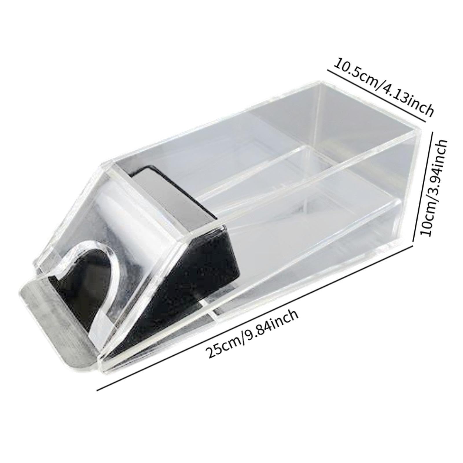 predolo Card Dealer Shoe Transparente Profesional de Cartas Dispensador de Bandeja Multifuncional Acrílico Robusto Borde Suave Adecuado para, Distribuidor de Cartas de 4 Mazos