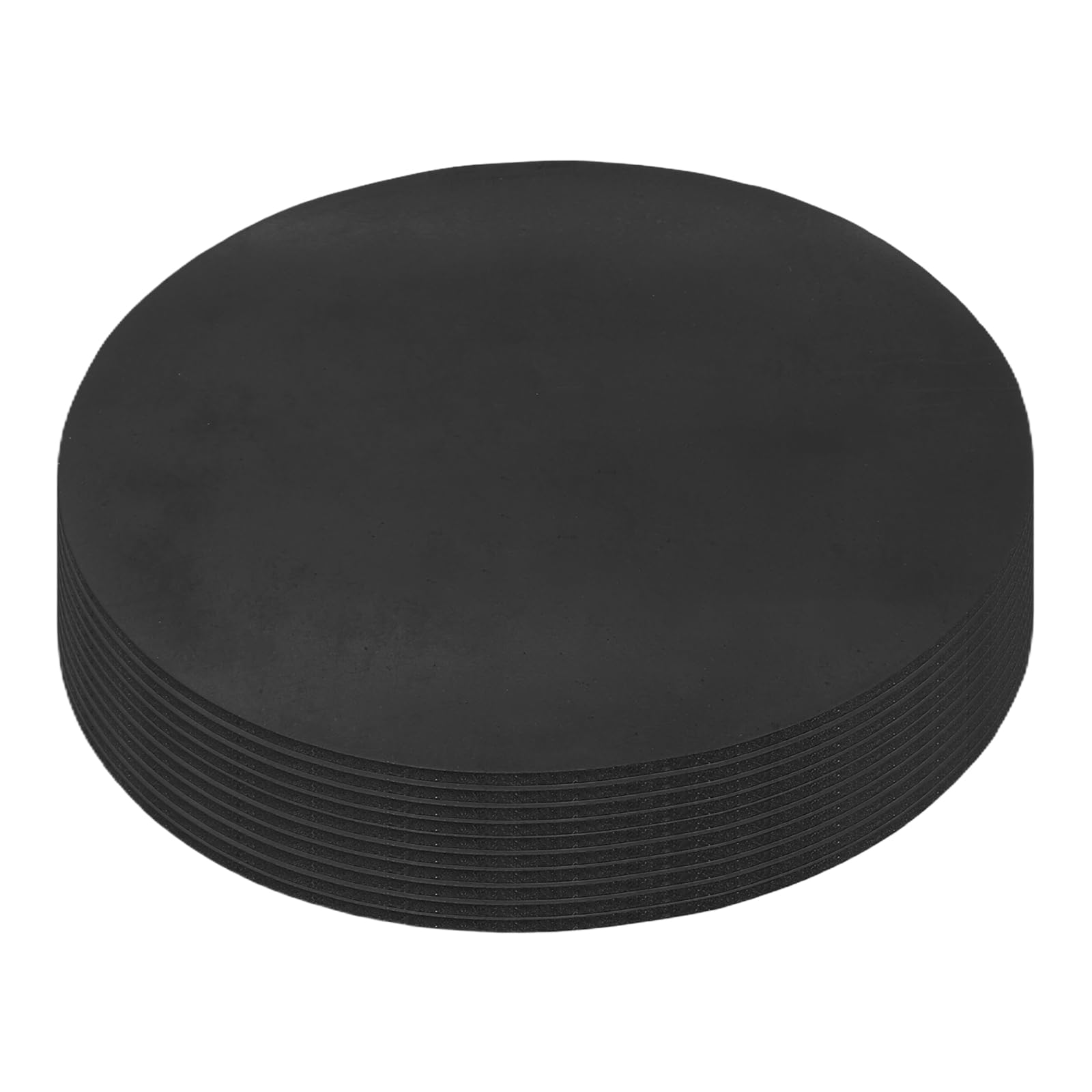sourcing map 10Pcs Non Slip Furniture Pads, 100x1.7mm Self Adhesive Round Rubber Furniture Grippers, Floor Protector for Chair Table Legs, Hardwood Floors and Home Appliances, Black — image 1