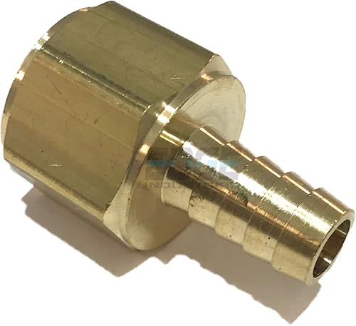 Manguera de 12" ID a 34" hembra NPT FNPT recto latón accesorio combustibleaireaguaaceitegasWOG (cantidad 01)