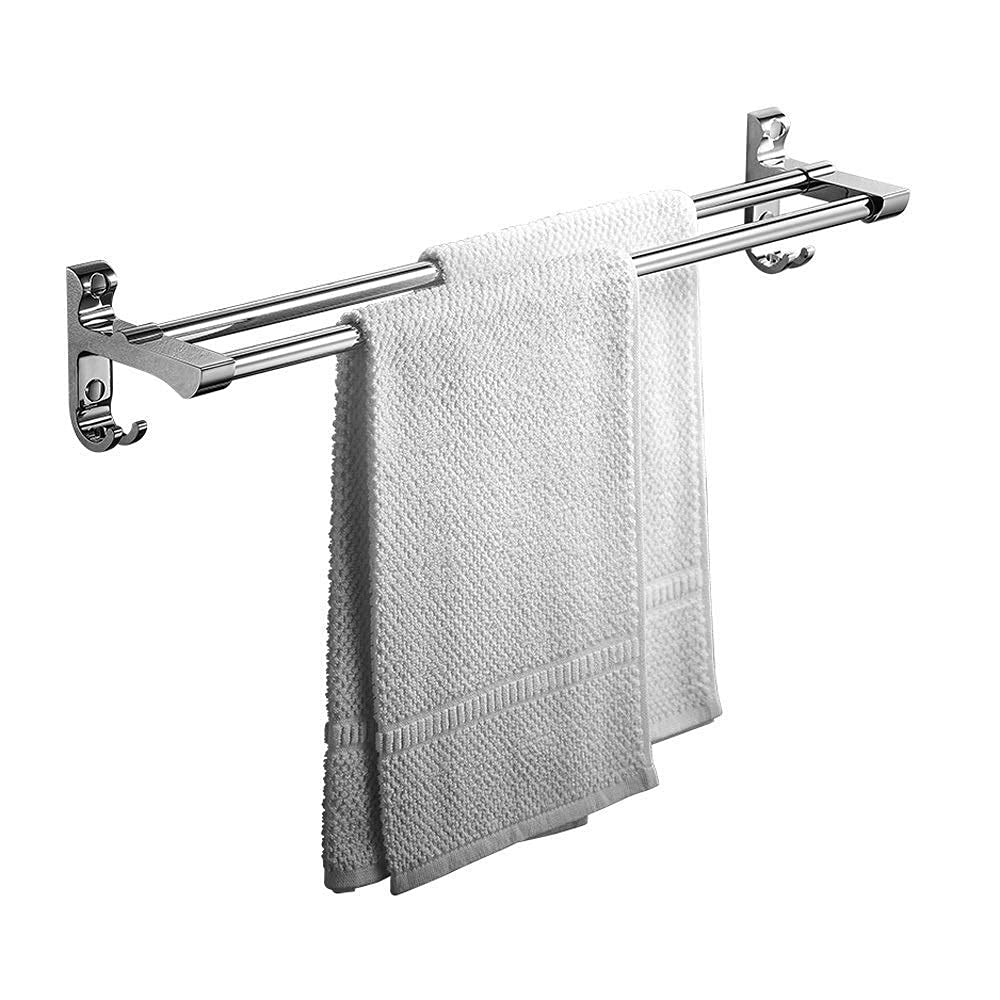 antique towel rack, Towel Bar,Double Rod Rack Stainless Steel Bathroom with Hook for