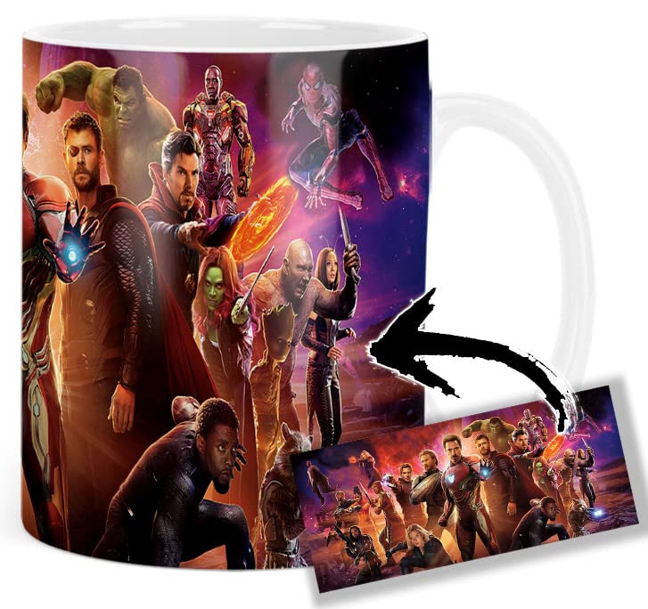 MUGSVILLE Avengers Infinity War Tasse Blanche White Mug 325ml Ceramique