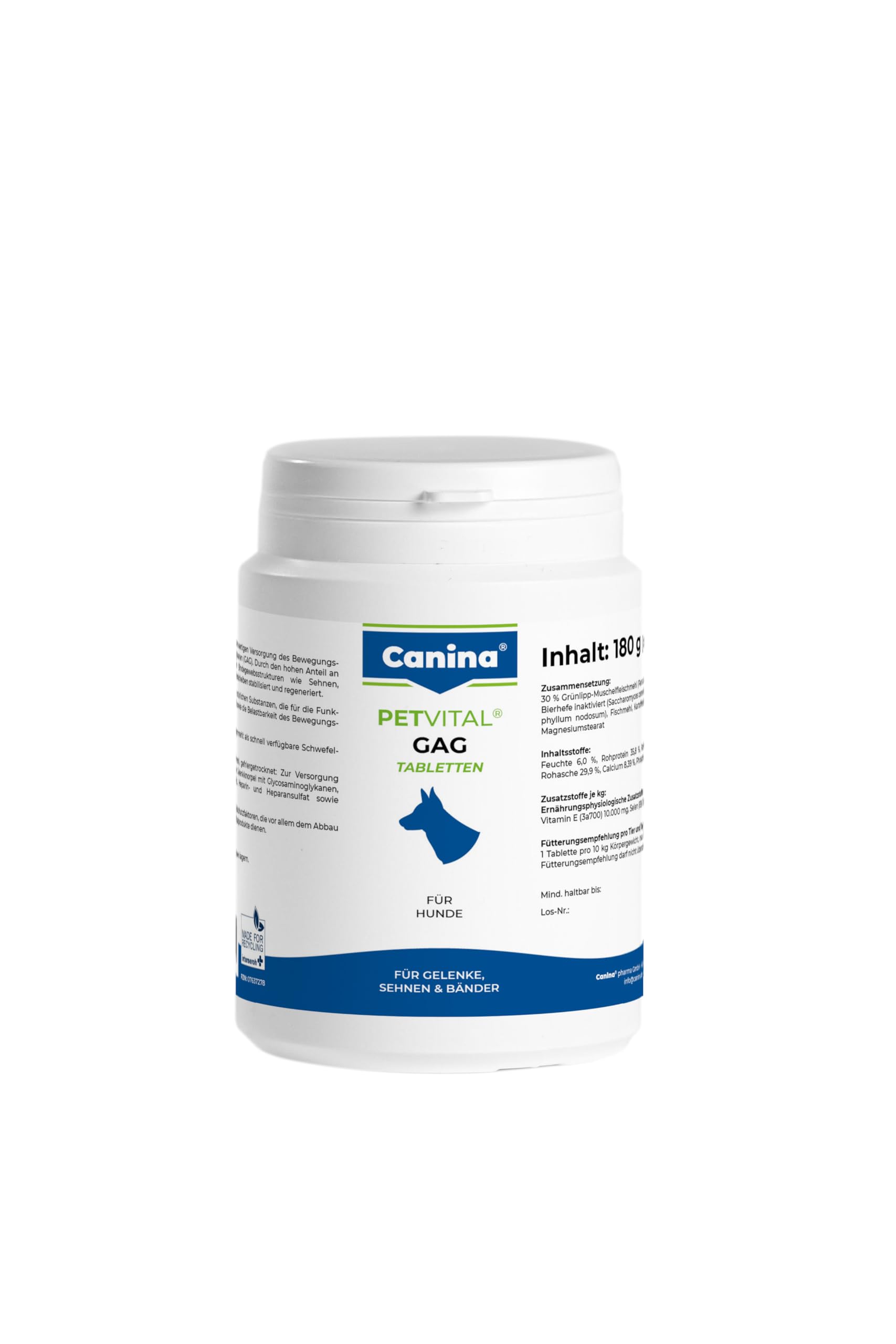 Canina Pharma PETVITAL GAG Tabletten 180 g