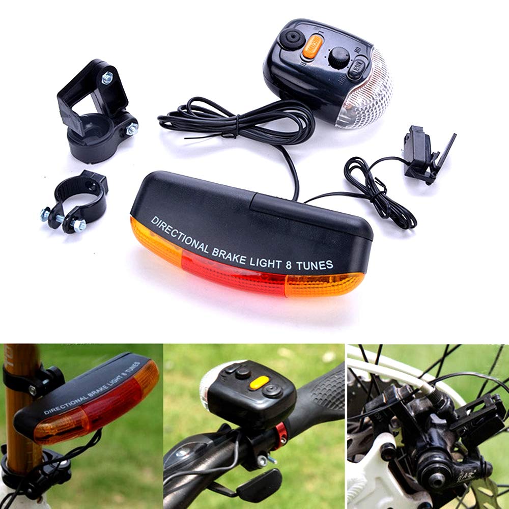 Mutuer 5LED自転車テールライト 防水 警告ランプ マウンテンバイク