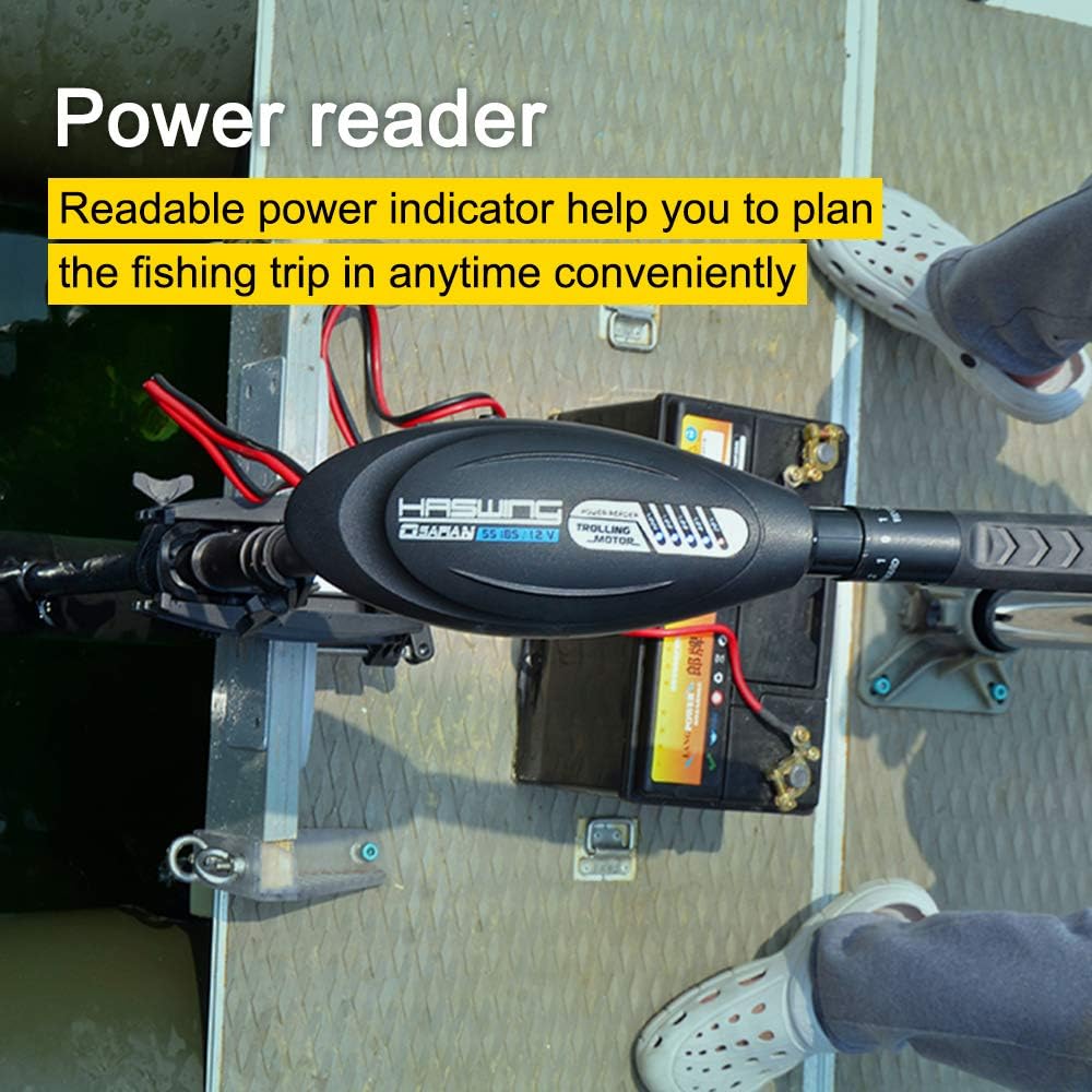 Trolling motor battery power reader