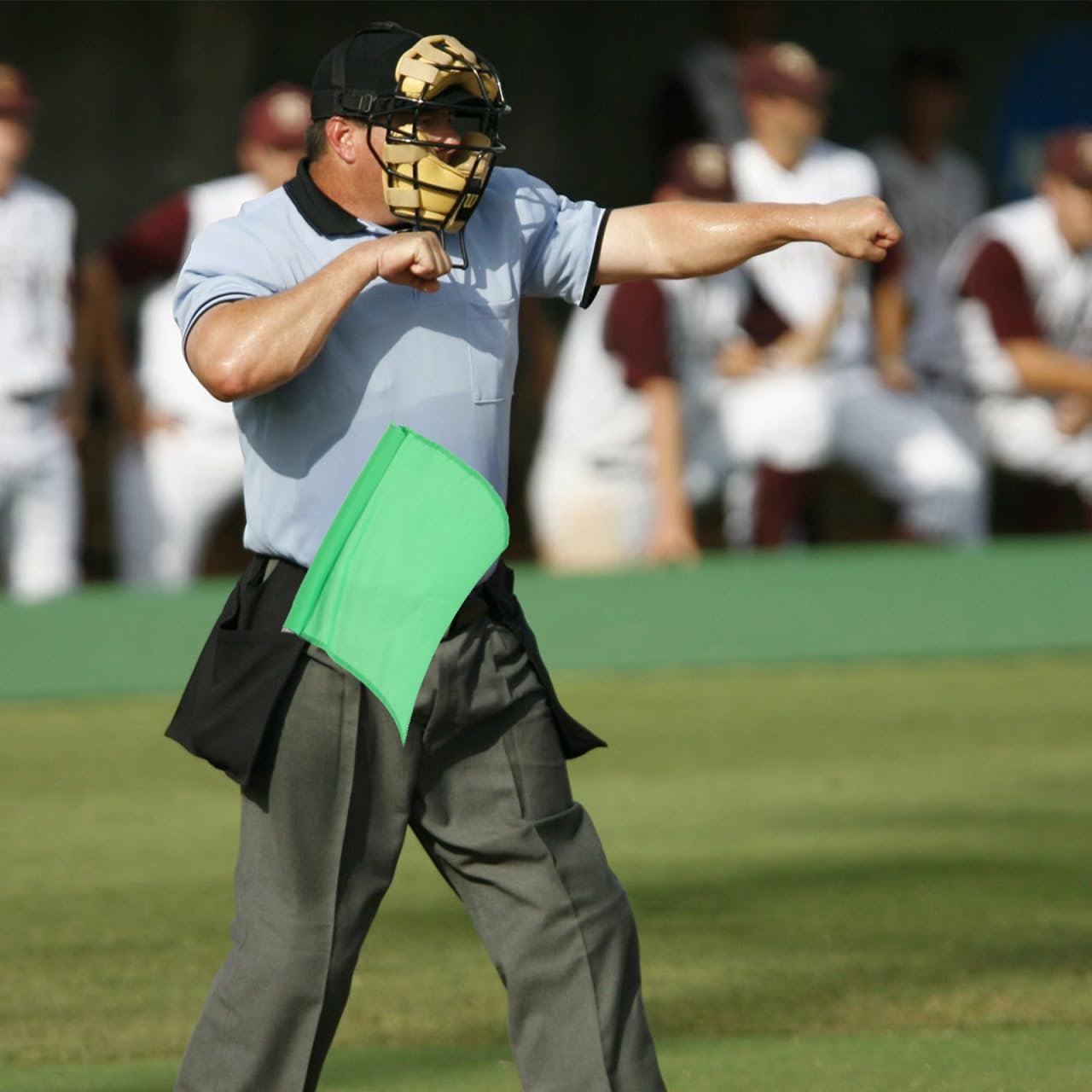 3pcs Referee Stainless Steel Hand Flags Field Official Sports Training Flag for Soccer Volleyball Football Track Red Green Yellow - Image 4