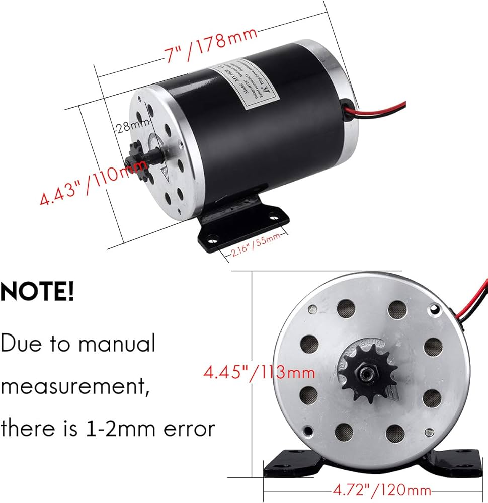 Amazon.co.jp: 48V 1000W ブラシ付きDCモーター 高速電動モーター&DC