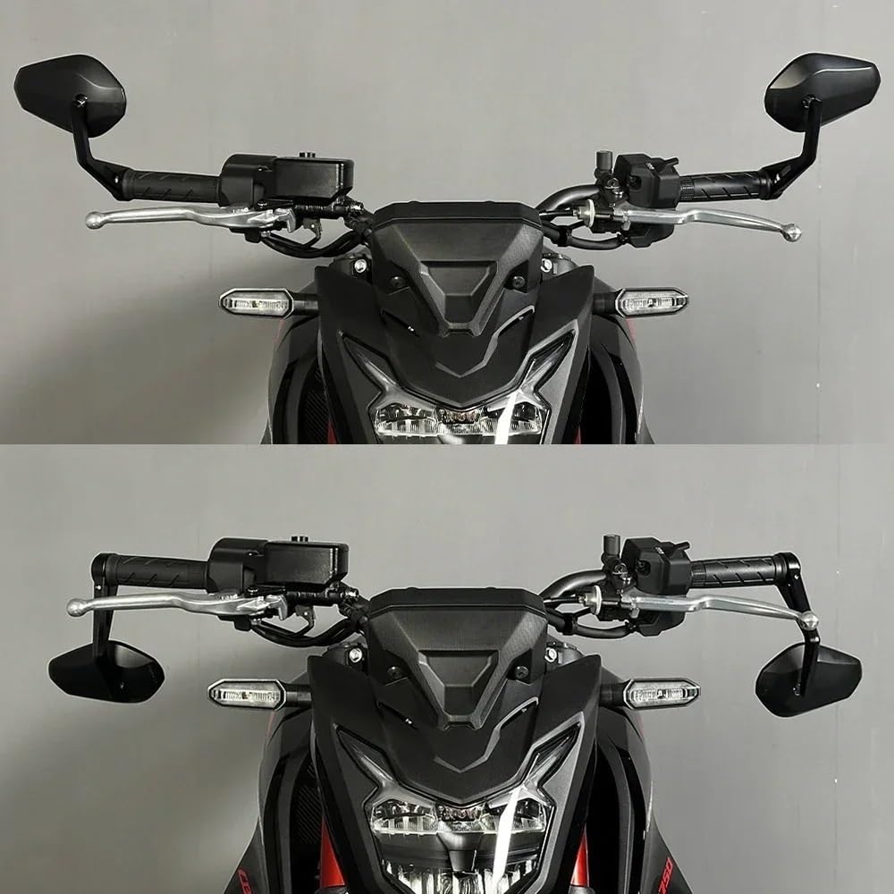 Moto Lusterko końcówkowe kierownicy Motocyklowa k Pasuje Do Honda CB650R CB 650F 500F 300R 250R 1000R CB750 Hornet 750 Koniec Kierownicy Lustro Motocykl Boczna Poprzeczka Lusterko Wsteczne