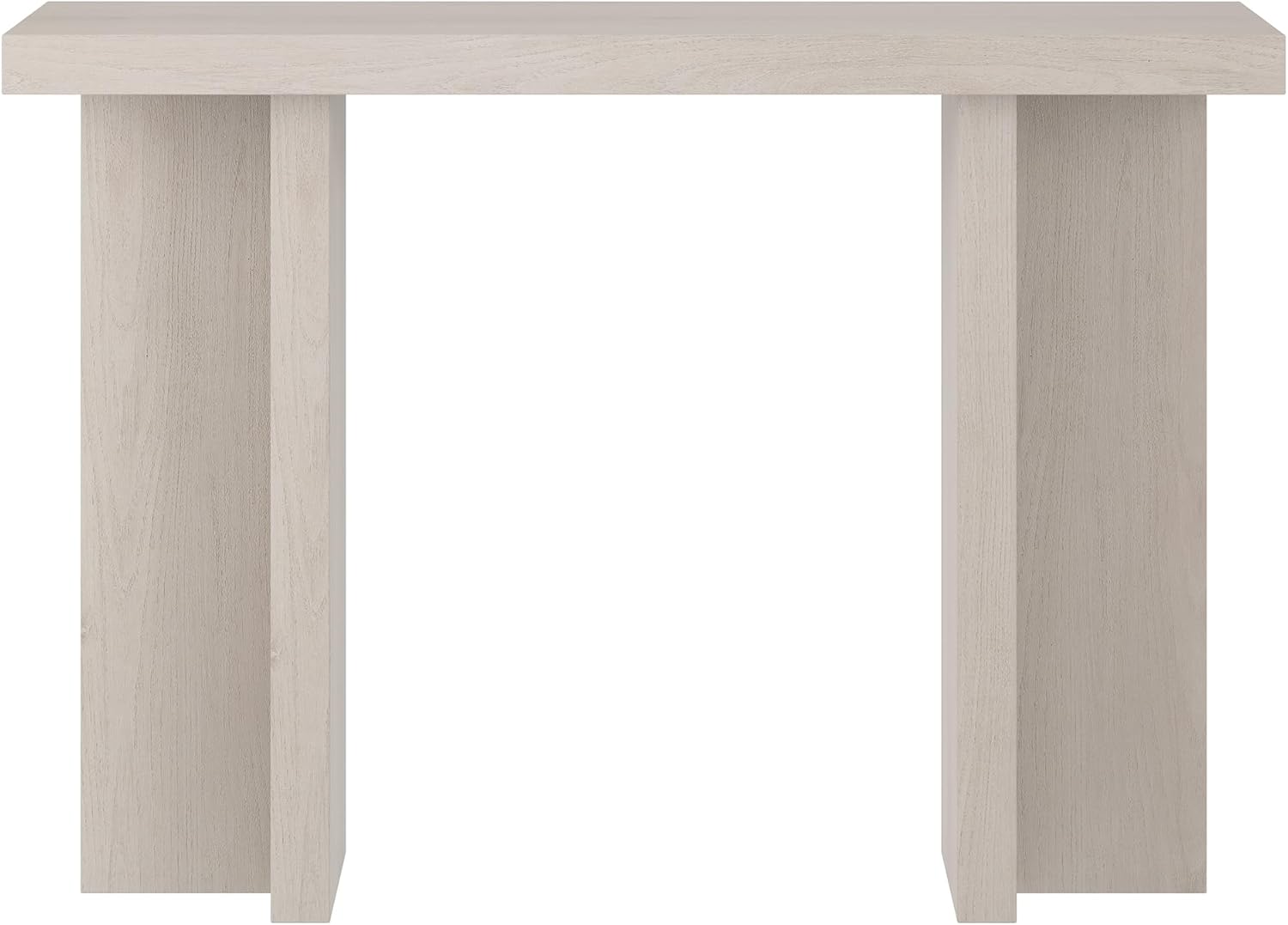 Henn&Hart 42" Wooden Rectangular Console Table Entryway Table, Sofa Table for Entryway, Living Room, Couch, Hallway, or Office, Beech White