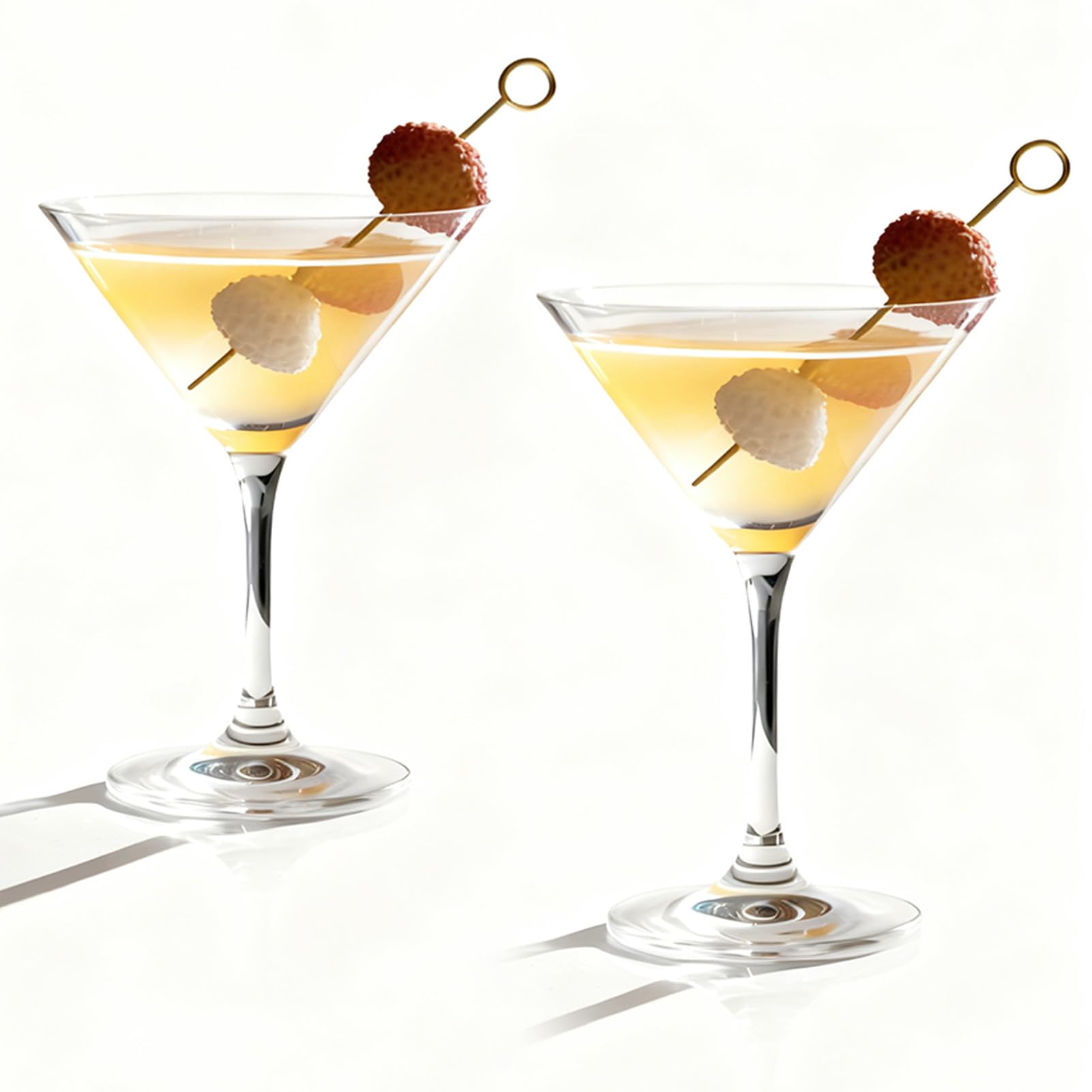 MYKAGS Lot de 6 verres à martini classiques soufflés à la main, 105 ml, verres à cocktail en cristal pour martini, cosmos et gimlets – Parfait pour les bars à domicile, les fêtes et les cadeaux