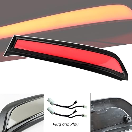 Miniatura 9 de Switchback - Lámpara LED ámbar blanca para parachoques delantero, antiniebla, diurna, secuencial, función de señal de giro LED compatible con Toyota