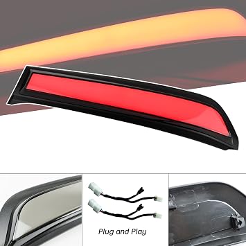 Red LED Rear Trunk Pillar Tail Light Column Brake Turn Signal Light Replacement Compatible with Toyota 4Runner 2014-2022 Limited TRD OFF Sport Plug and Play