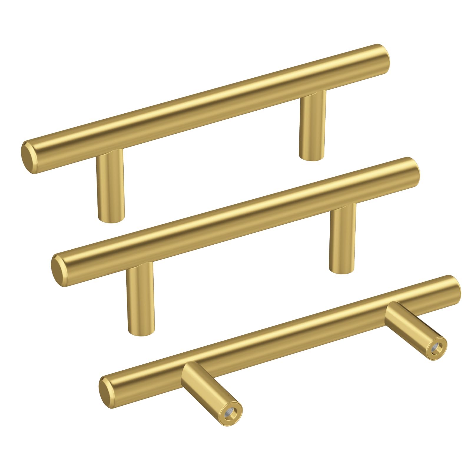 Haidms 20 Pack 3 Inch Gold Cabinet Handles Brass Kitchen Pulls