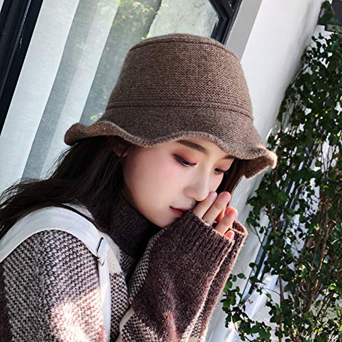 Chapeau de pêcheur au chaud et bonnet tricoté d'automne épais
