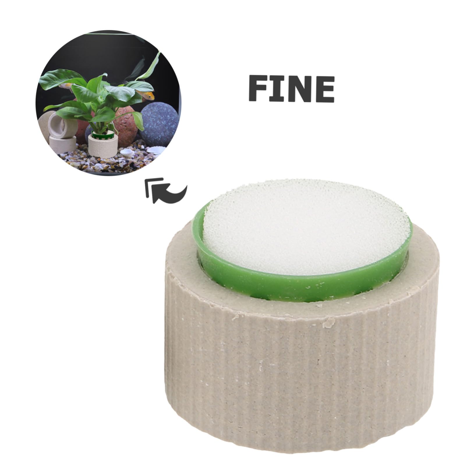 Juego De 15 Anillos Cerámicos para Plantas Acuáticas Soportes Pesados Antiflotantes con Algodón Plantador Accesorios para Decoración y Paisajismo de Acuarios Fijación Estable para
