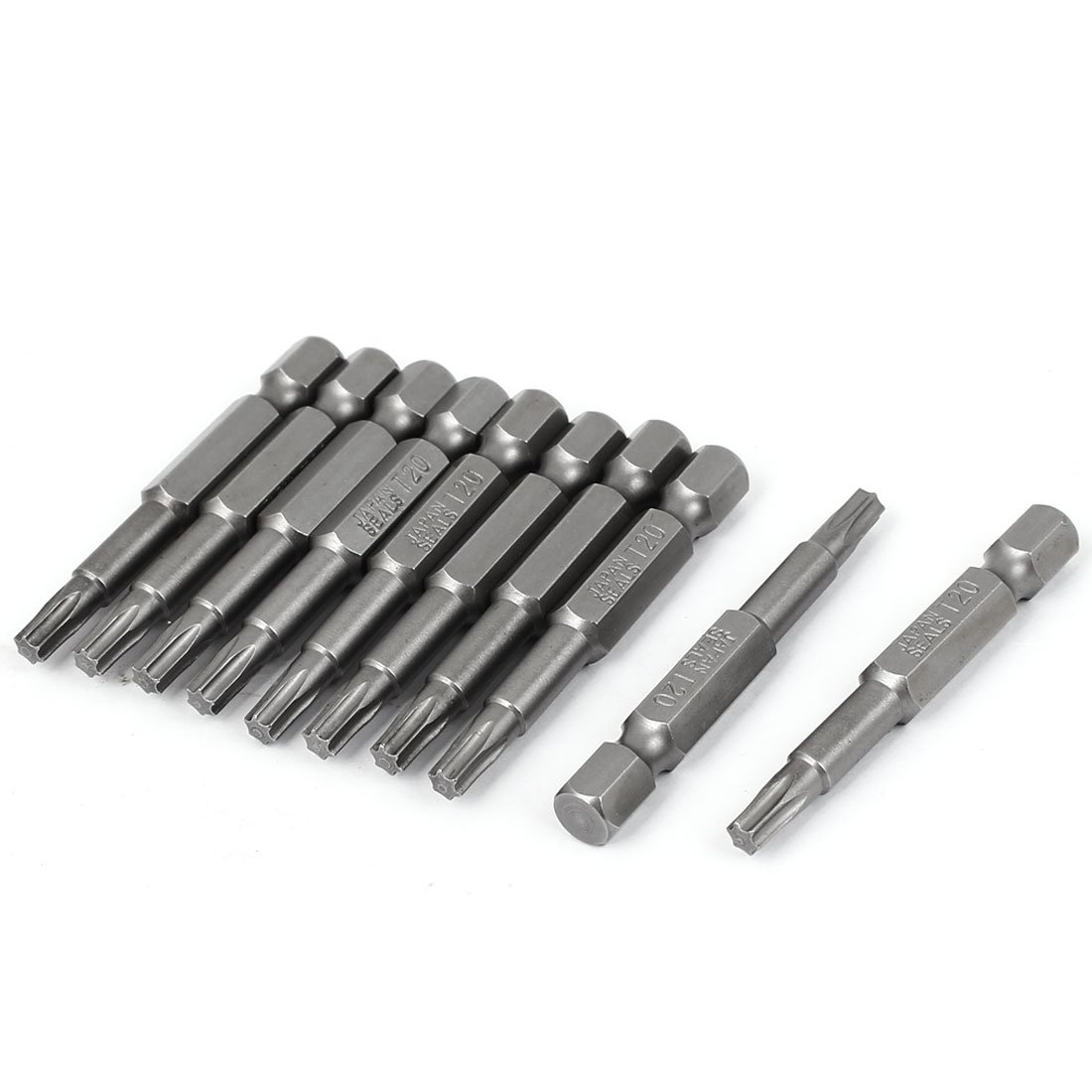 10 Stück Torx T20 Schraubendreher-Bits – 50 Mm, Magnetisch, 1/4" Sechskant, S2 Stahl