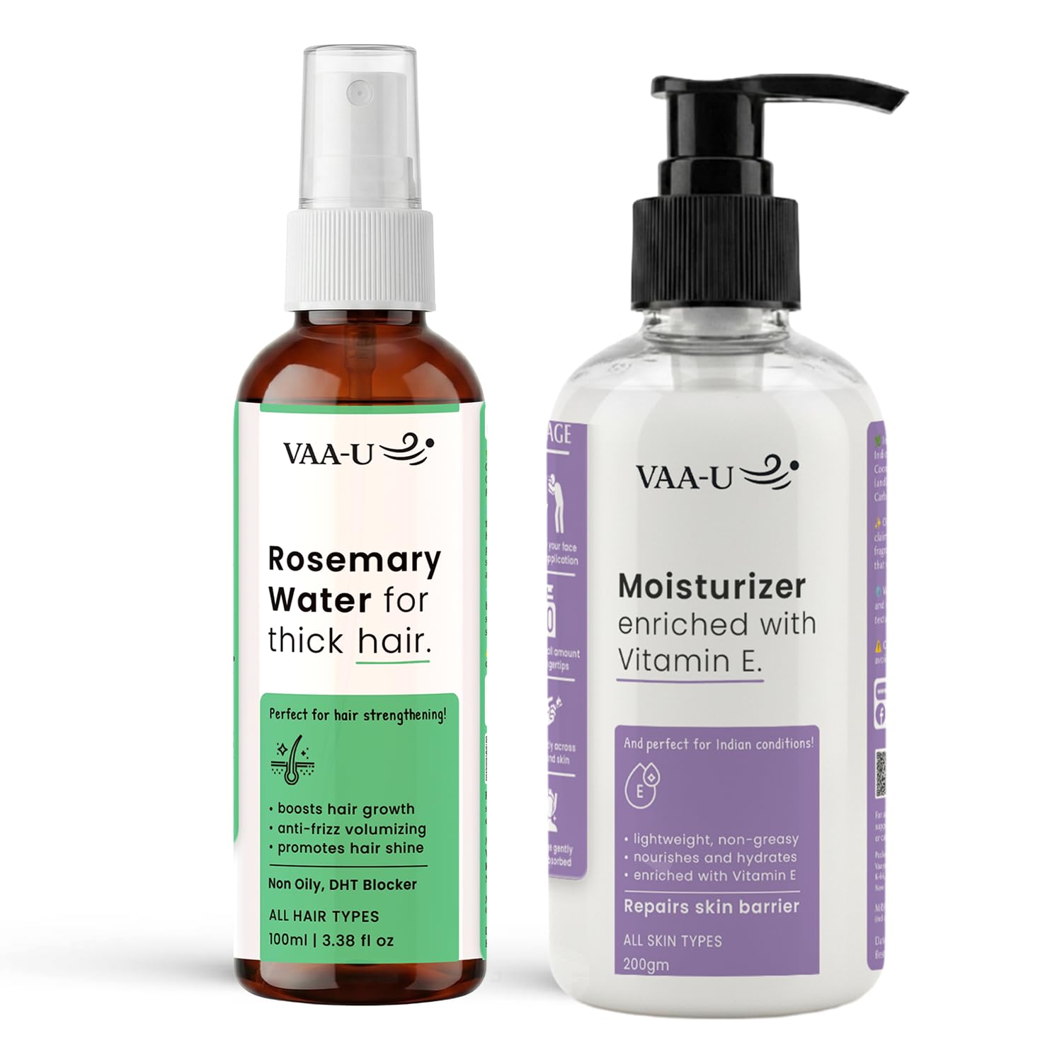 Rosemary Hair Growth Spray 100ml & Vitamin E Moisturizer 100g | Hair & Skin Care Combo | Vitamin E Formula | Lightweight Care | Daily Hydration | Non-Greasy | Unisex-image-11