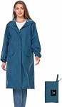 Women's Waterproof Raincoat Long Outdoor Rain Jacket