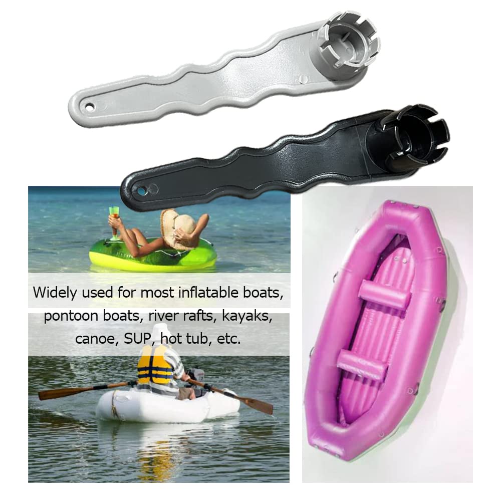 Chiave per valvola pneumatica Gonfiabile, per pontone, Barca, zattera, Strumento di Riparazione, Kit a 6 e 8 scanalature per Canoa, gommone, Kayak, Vasca idromassaggio