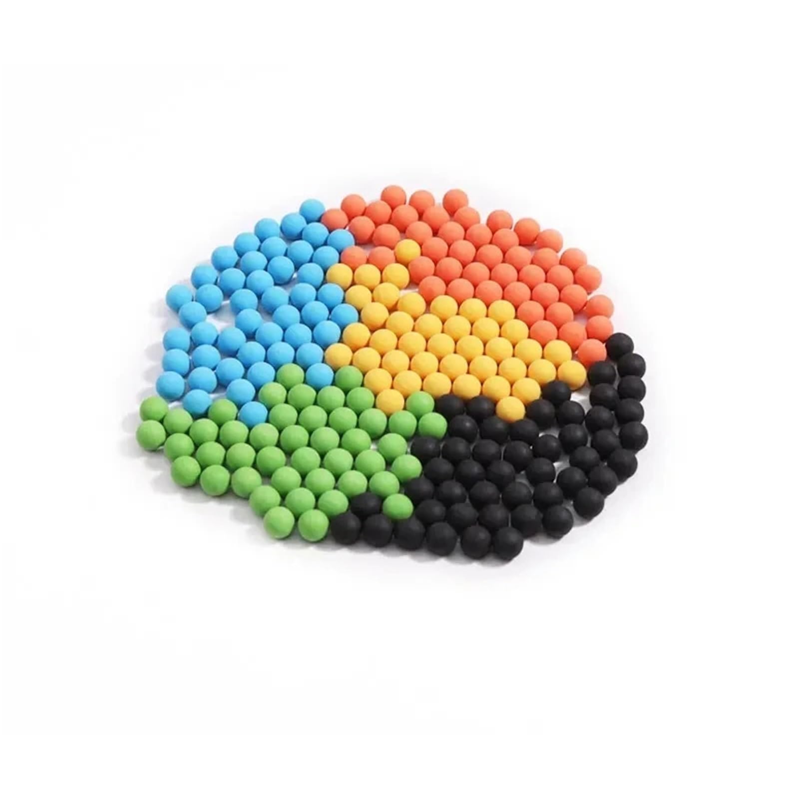 200 Balls 0.50 Cal Reusable Soft Nylon Paintball Ammo for Training Practice