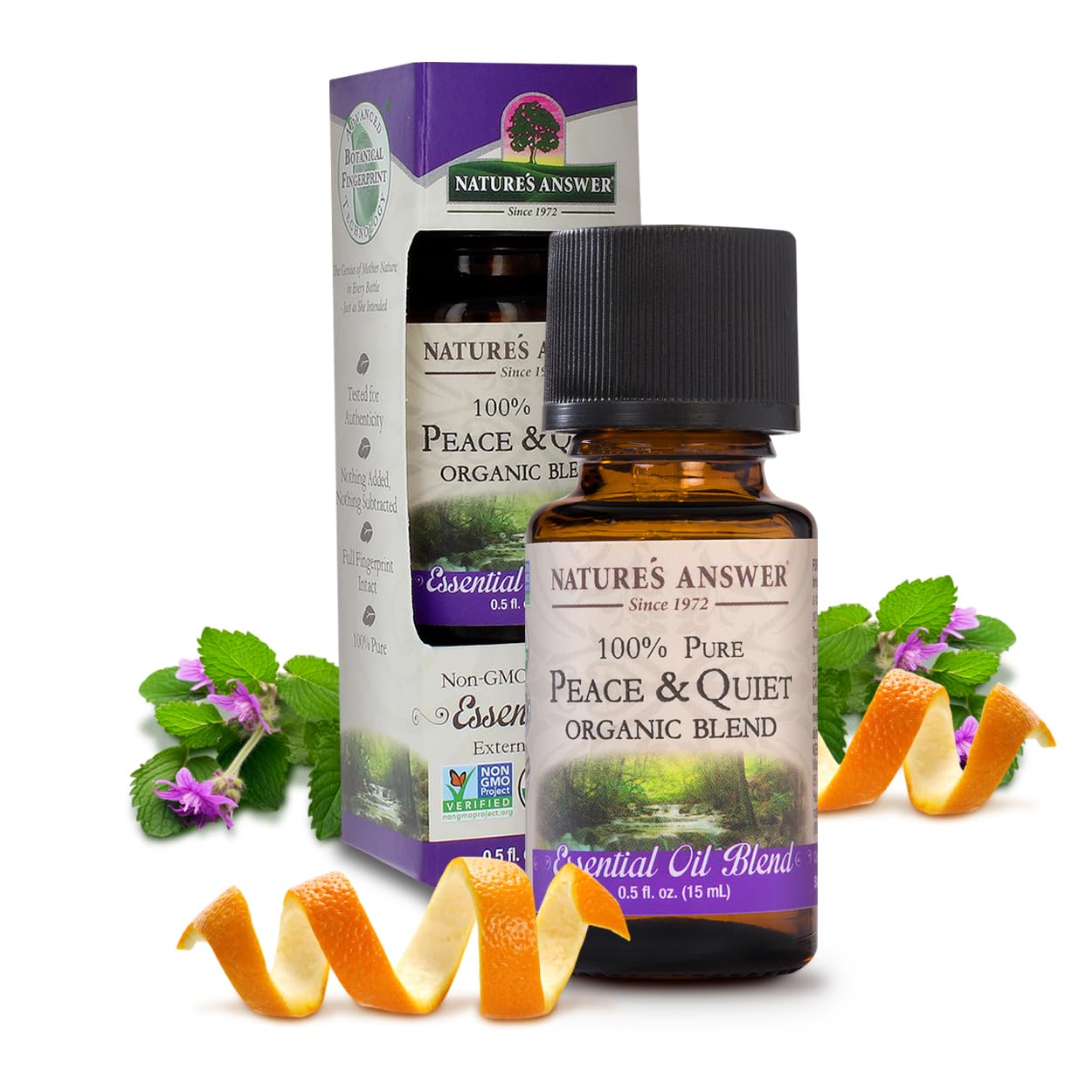 Nature's Answer 100% Pure Organic Essential Oil Blend, 0.5-Ounce, Peace/Calming Relax